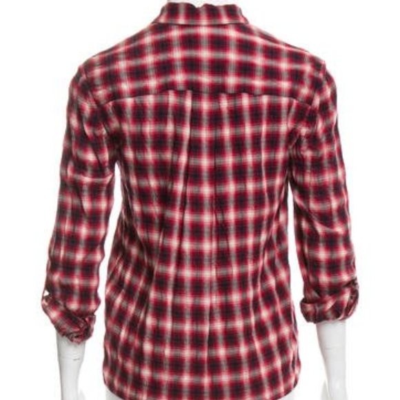 Alice + Olivia Plaid Long Sleeve Top w/ Tags - Picture 3 of 3